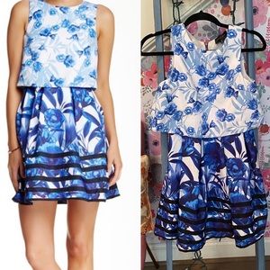 Romeo & Juliet Couture Blue Tiered Dress
